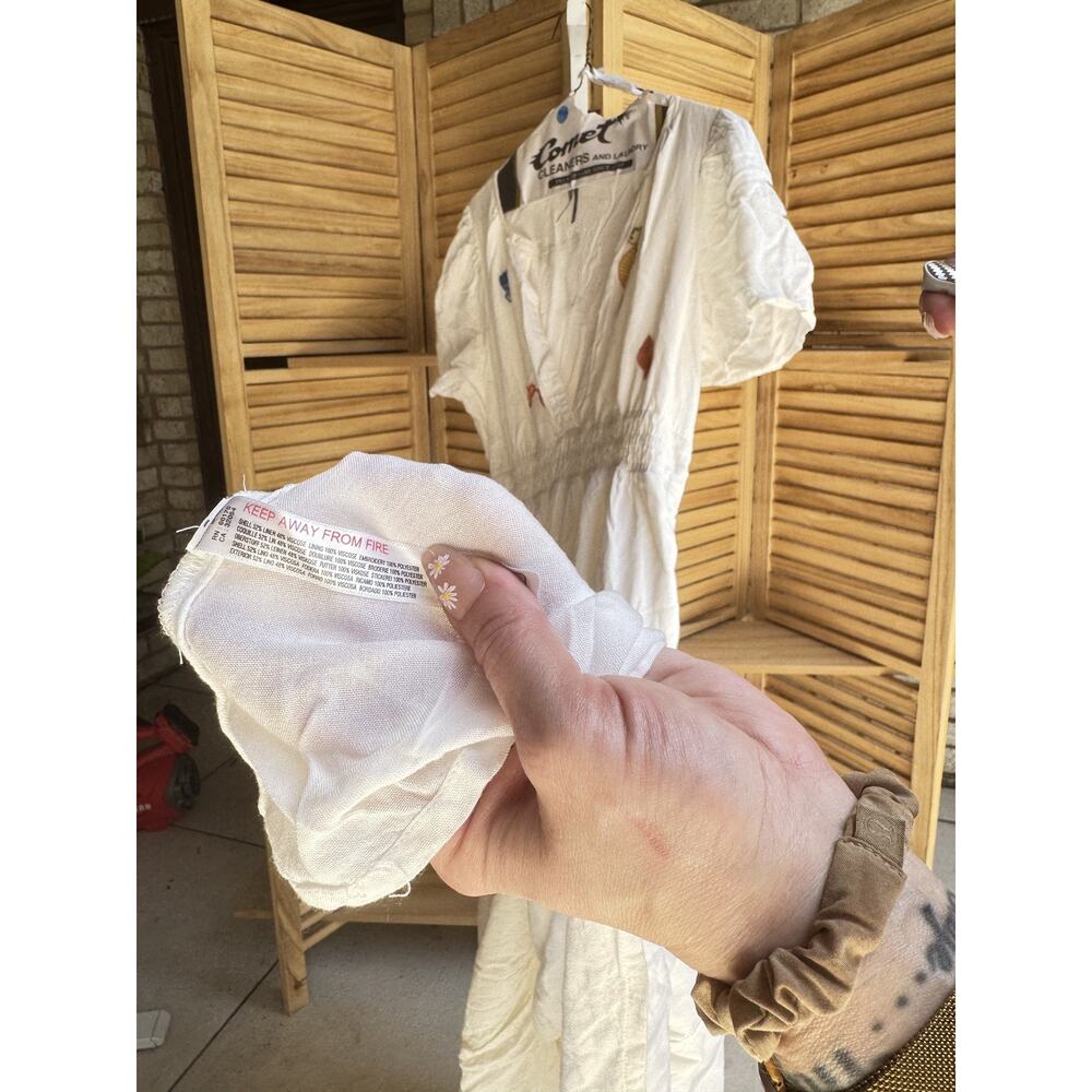 Anthropologie Dress White Size M - Picture 5 of 5